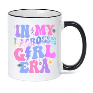 Groovy Tie Dye In My Lacrosse Girl Era 11oz Black Color Changing Mug