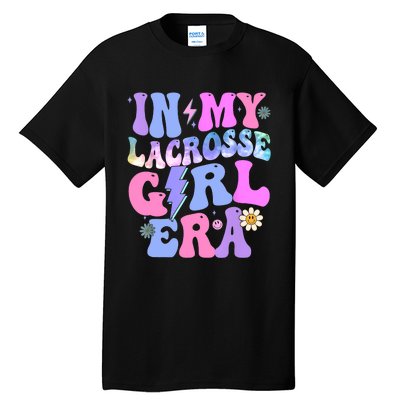 Groovy Tie Dye In My Lacrosse Girl Era Tall T-Shirt