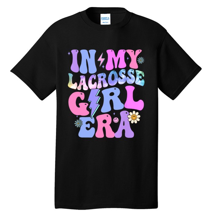 Groovy Tie Dye In My Lacrosse Girl Era Tall T-Shirt