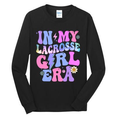 Groovy Tie Dye In My Lacrosse Girl Era Tall Long Sleeve T-Shirt