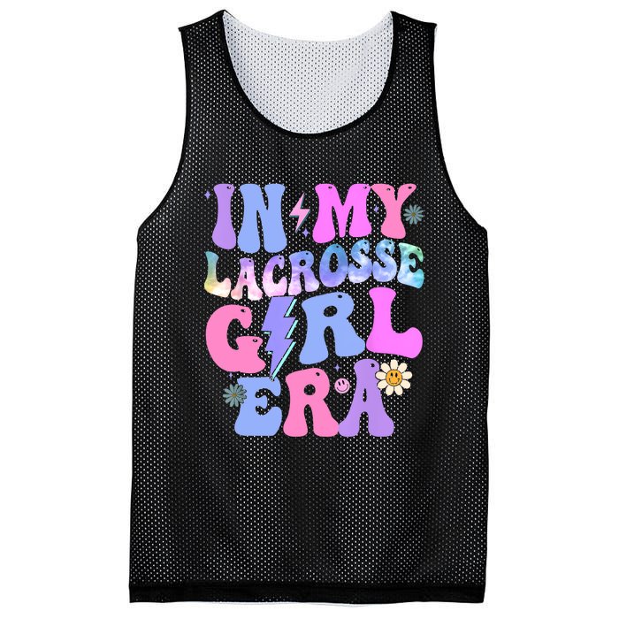 Groovy Tie Dye In My Lacrosse Girl Era Mesh Reversible Basketball Jersey Tank