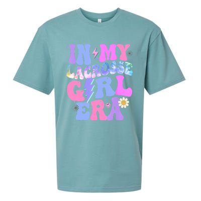 Groovy Tie Dye In My Lacrosse Girl Era Sueded Cloud Jersey T-Shirt