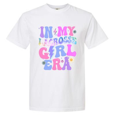 Groovy Tie Dye In My Lacrosse Girl Era Garment-Dyed Heavyweight T-Shirt