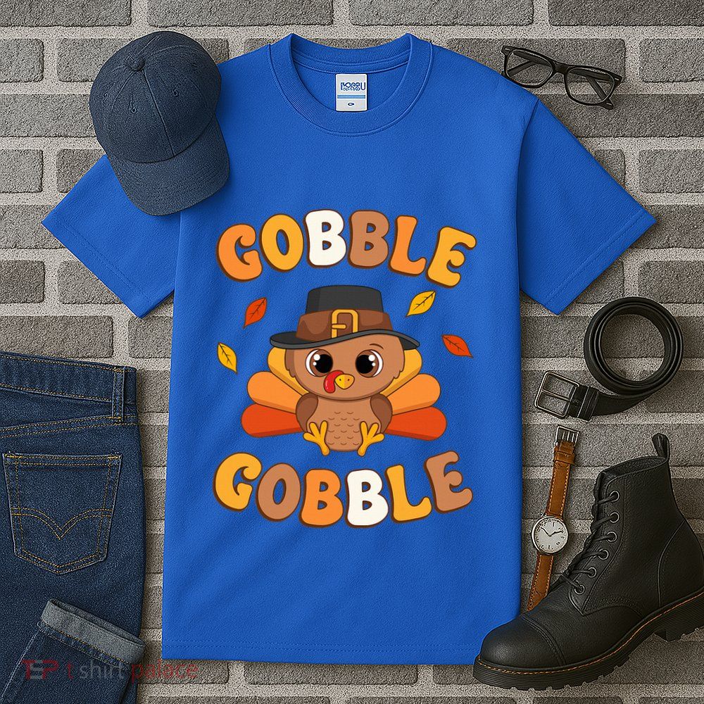 Gobble Turkey Day Happy Thanksgiving Tall T-Shirt