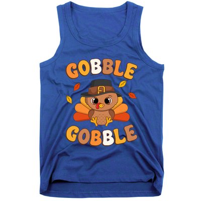 Gobble Turkey Day Happy Thanksgiving Tank Top