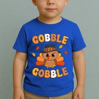 Gobble Turkey Day Happy Thanksgiving Toddler T-Shirt