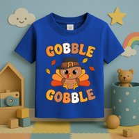 Gobble Turkey Day Happy Thanksgiving Toddler T-Shirt