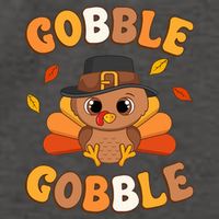 Gobble Turkey Day Happy Thanksgiving Vector Backpack