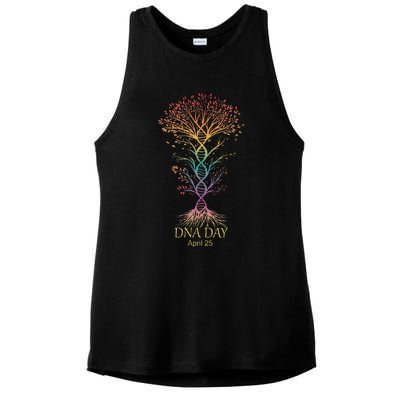 Genetic Tree DNA Day Woman Ladies PosiCharge Tri-Blend Wicking Tank