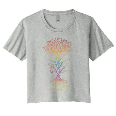 Genetic Tree DNA Day Woman Women's Crop Top Tee