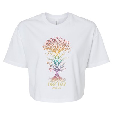 Genetic Tree DNA Day Woman Bella+Canvas Jersey Crop Tee