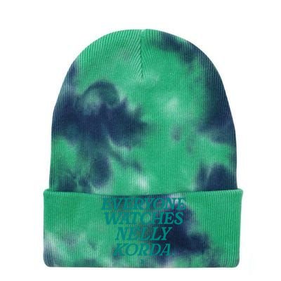 Green Togethxr Everyone Watches Nelly Korda Tie Dye 12in Knit Beanie