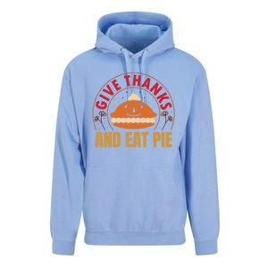 Give Thanks Eat Pie Thanksgiving Gift And Gift Unisex Surf Hoodie