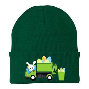 Garbage Truck Easter Bunny Egg Hunt Knit Cap Winter Beanie