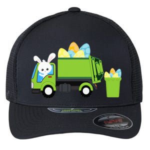 Garbage Truck Easter Bunny Egg Hunt Flexfit Unipanel Trucker Cap