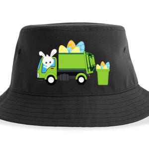 Garbage Truck Easter Bunny Egg Hunt Sustainable Bucket Hat