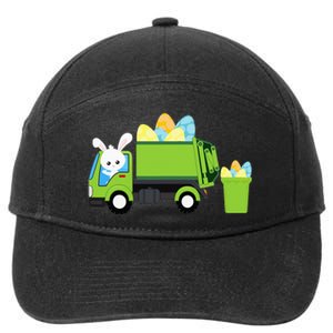 Garbage Truck Easter Bunny Egg Hunt 7-Panel Snapback Hat