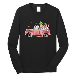 Garbage Truck Easter Bunny Egg Hunt Easter Day Long Sleeve Shirt