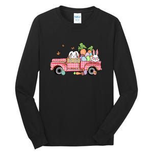 Garbage Truck Easter Bunny Egg Hunt Easter Day Tall Long Sleeve T-Shirt