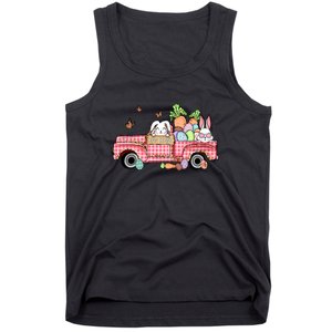 Garbage Truck Easter Bunny Egg Hunt Easter Day Tank Top