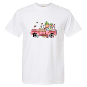 Garbage Truck Easter Bunny Egg Hunt Easter Day Garment-Dyed Heavyweight T-Shirt