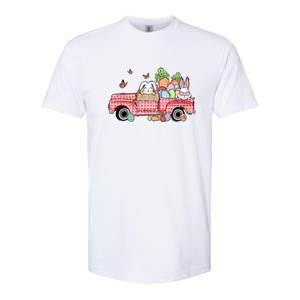 Garbage Truck Easter Bunny Egg Hunt Easter Day Softstyle CVC T-Shirt