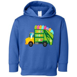 Garbage Truck Easter Day Funny Bunny Basket Eggs Gift Toddler Hoodie