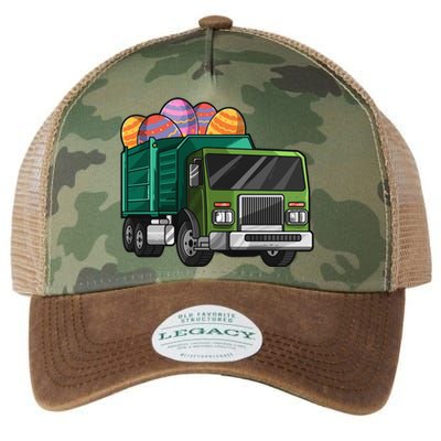 Garbage Truck Easter Easter Eggs Cool Gift Legacy Tie Dye Trucker Hat