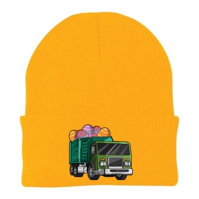 Garbage Truck Easter Easter Eggs Cool Gift Knit Cap Winter Beanie