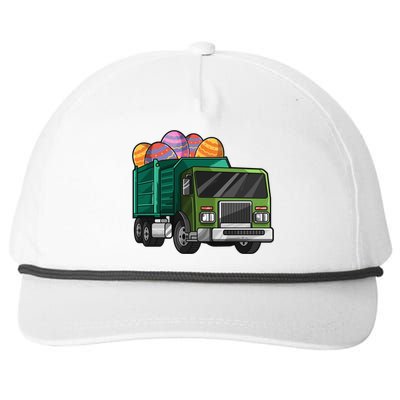 Garbage Truck Easter Easter Eggs Cool Gift Snapback Five-Panel Rope Hat