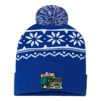 Garbage Truck Easter Easter Eggs Cool Gift USA-Made Snowflake Beanie