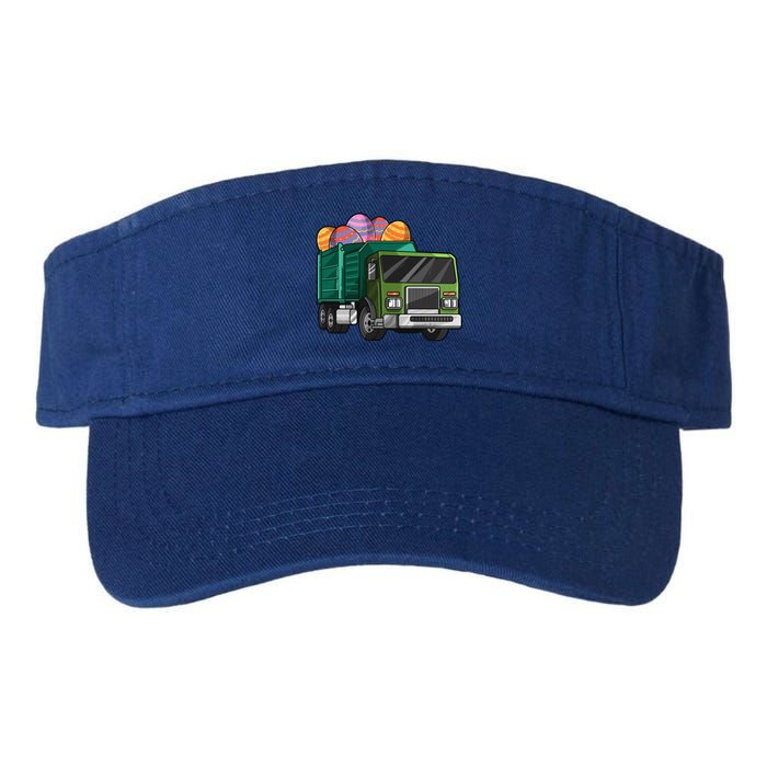 Garbage Truck Easter Easter Eggs Cool Gift Valucap Bio-Washed Visor