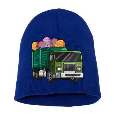 Garbage Truck Easter Easter Eggs Cool Gift Short Acrylic Beanie