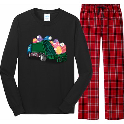 Garbage Truck Eggs Cute Easter Day Egg Hunting Gift Long Sleeve Pajama Set