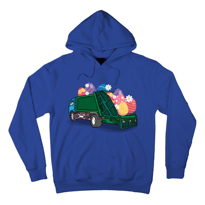 Garbage Truck Eggs Cute Easter Day Egg Hunting Gift Hoodie