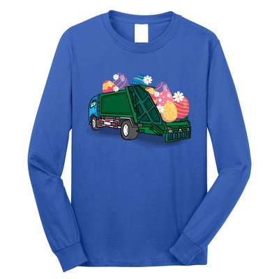 Garbage Truck Eggs Cute Easter Day Egg Hunting Gift Long Sleeve Shirt