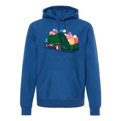 Garbage Truck Eggs Cute Easter Day Egg Hunting Gift Premium Hoodie