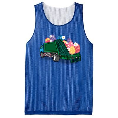 Garbage Truck Eggs Cute Easter Day Egg Hunting Gift Mesh Reversible Basketball Jersey Tank