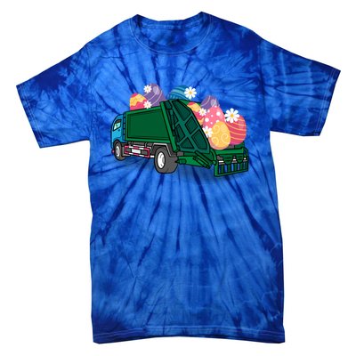 Garbage Truck Eggs Cute Easter Day Egg Hunting Gift Tie-Dye T-Shirt