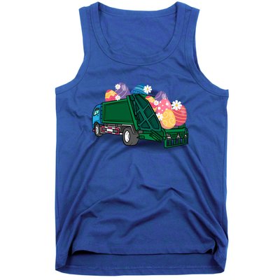 Garbage Truck Eggs Cute Easter Day Egg Hunting Gift Tank Top