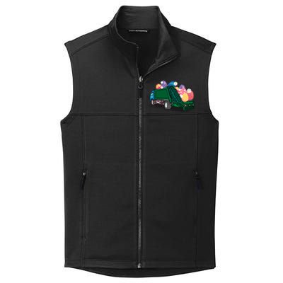 Garbage Truck Eggs Cute Easter Day Egg Hunting Gift Collective Smooth Fleece Vest