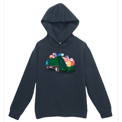 Garbage Truck Eggs Cute Easter Day Egg Hunting Gift Urban Pullover Hoodie