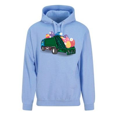 Garbage Truck Eggs Cute Easter Day Egg Hunting Gift Unisex Surf Hoodie