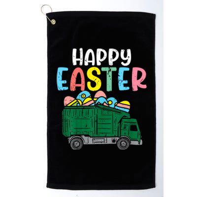 Garbage Truck Eggs Cute Easter Day Egg Hunting Gift Platinum Collection Golf Towel