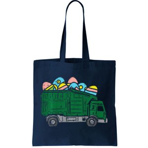 Garbage Truck Eggs Cute Easter Day Egg Hunting Tote Bag