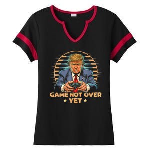 Gamer Trump Election Republican 2024 President Ladies Halftime Notch Neck Tee