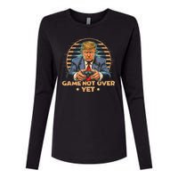 Gamer Trump Election Republican 2024 President Womens Cotton Relaxed Long Sleeve T-Shirt