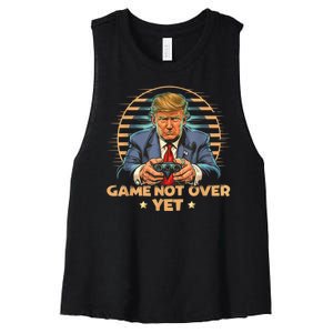 Gamer Trump Election Republican 2024 President Women's Racerback Cropped Tank