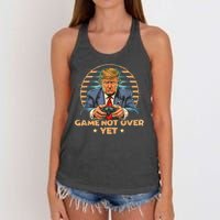 Gamer Trump Election Republican 2024 President Women's Knotted Racerback Tank