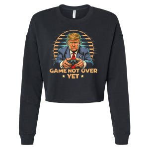 Gamer Trump Election Republican 2024 President Cropped Pullover Crew